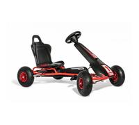 Ferbedo Go AR 8R 112012 Gokart/Kart en Noir/Rouge avec Volant sonore et pneus à air à partir de 5 à 11 Ans