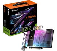 GIGABYTE AORUS GeForce RTX 5080 Xtreme WATERFORCE WB 16G Carte Graphique - 16 Go GDDR7, 256 Bits, PCI-E 5.0, 2805MHz Core Clock, 3 x DP 2.1a, 1 x HDMI 2.1b, NVIDIA DLSS 4, GV-N5080AORUSX WB-16GD