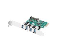 Lanberg Carte PCI Express x1 PCE-US3-004 - 4x USB-A 3.1 Gen1 - Profil bas