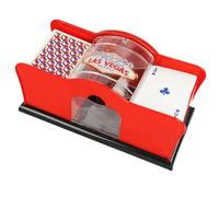 Karte SCHULDER - Cartes manuelles, Poker - Machine de négociation - Mélangeur à manivelle pour jouer aux cartes, voyage - Accessoires de jeu pour la maison - Système de commerce rapide pour Poker Blac