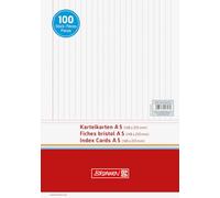 Karteikarte A5 liniert quer weiß 100er