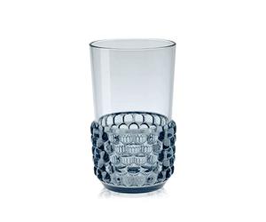 Kartell 01491E4 JELLIES FAMILY Long Dring verre lot de 4, azur