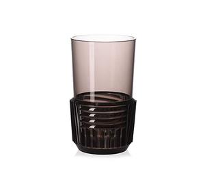 Kartell 01512FU Verre à Long Drink, Plastique, Fumé, 8,5 x 8,5 x 15 cm