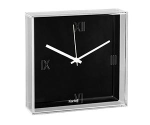 Kartell 0190009 Tic et Tac Horloge, plastique, noir, 30 x 30 cm