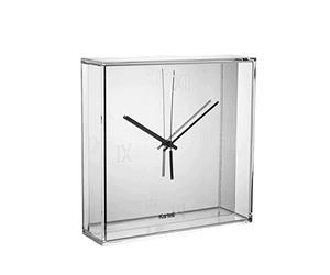 Kartell 01910XX Tic&Tac, Pendule, Chromè, Blanc (Chromè)