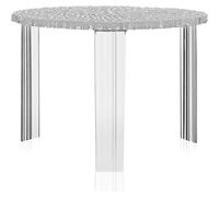 Kartell 08501B4 T-Table Furniture, Gris/Transparent, 60 x 60 x 36 cm