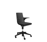 Kartell 4819/09 Spoon Chair Fauteuil Pivotant, Polypropylène Noir