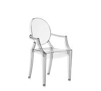 Kartell 4852/J1 Louis Ghost, 54x93x55cm, Polycarbonate, 2 chaises, Fumè Clair