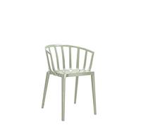 Kartell 5806/14 Venice Chaise - Polycarbonate - Lot de 2 Chaises - 51x75x51 cm - Vert Sauge