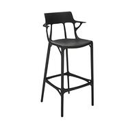 Kartell A.I. Stool Recycled, Tabouret, Noir, H 108 cm
