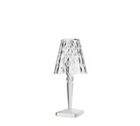Kartell Lampe de table Big Battery – Rechargeable, batterie dimmable, cristal (PMMA)