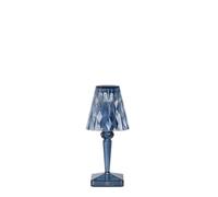 Kartell Battery, Lampe de table à batterie, H 30 cm, Bleu ciel