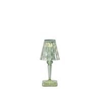 Kartell Battery, Lampe de table à batterie, H 30 cm, Vert menthe
