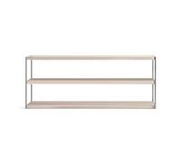 KARTELL bibliothèque au sol WISEWISE H 85 cm (Bois clair / Titane - MDF plaqué et acier peint)