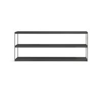 KARTELL bibliothèque au sol WISEWISE H 85 cm (Bois sombre / Titane - MDF plaqué et acier peint)