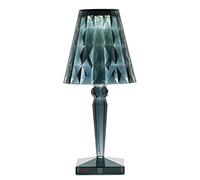 Kartell Lampe de table Big Battery LED bleu clair H 37,3 cm Ø 17 cm Alimentation directe