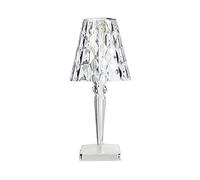 Kartell Big Battery, Lampe de Table, Cristal, Alimentation directe