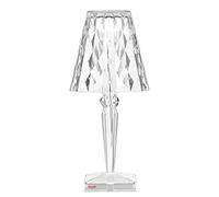 Kartell Big Battery, Lampe de Table, Cristal, Batterie Dimmable, Intérieur / Extérieur