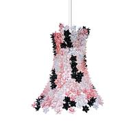 KARTELL lampe à suspension BLOOM (Rose - Noir - Polycarbonate transparent)