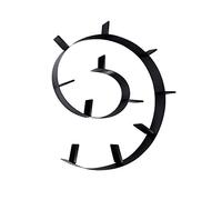 Kartell Bookworm, Bibliothèque Flexible, 11 Serre-livres (520cm), Noir