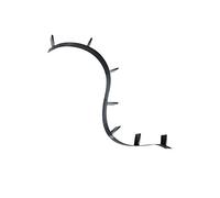 Kartell Bookworm, Bibliothèque Flexible, 7 Serre-livres (320cm), Noir