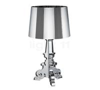 Kartell Bourgie, Lampe de Table, Argent, Version Dimmable