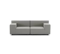 KARTELL canapé 2 places PLASTICS DUO TECH FABRIC 176 cm (Gris - Faux cuir)