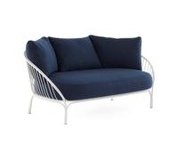 Kartell Canapé de jardin Hiray 162x85cm bleu lxHxP 162x86x85cm