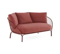 Kartell Canapé de jardin Hiray 162x85cm rouge brique lxHxP 162x86x85cm