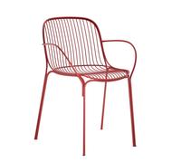 KARTELL chaise avec accoudoirs pour l'extérieur HIRAY (Rouille - Acier verni)
