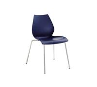 Kartell Chaise Maui - bleu marine - chrome