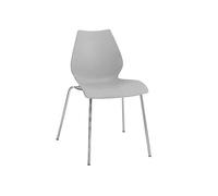 Chaise Maui structure en acier tubulaire chromé WxHxD 55x77x52cm