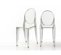 Kartell Chaise Victoria Ghost, Designer Philippe Starck, 38x90x47 cm