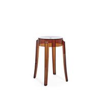 Kartell Charles Ghost, Lot de 2 tabourets, H 46 cm, Ambre