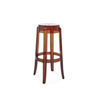 Kartell Charles Ghost, Lot de 2 tabourets, H 75 cm, Ambre