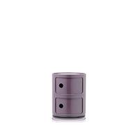 Kartell Componibili, Conteneur 2 éléments, Violet, Base Ronde | Kartell - Componibile 2 Elementi 04966/20 ViolaIl Componibile di Anna Castelli Ferrieri, nato nel 1968, è un’icona del desi