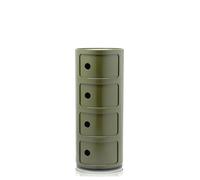 Kartell Componibili, Conteneur 4 éléments, Vert, Base ronde