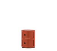 Kartell Componibili, Meuble Conteneur 2 éléments, Rouge orangé