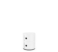 Kartell Meuble conteneur Componibili Recycled 2 éléments Blanc opaque