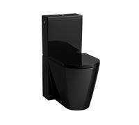 Kartell cuvette wc au sol rimless noir brillant - LAUFEN H8243370200001