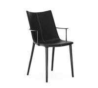 KARTELL fauteuil H.H.H. HER HIGHEST HIGHNESS ECO-FRIENDLY TEXTURE (noir / noir - Polycarbonate 2.0 recyclé et tissu recyclé)
