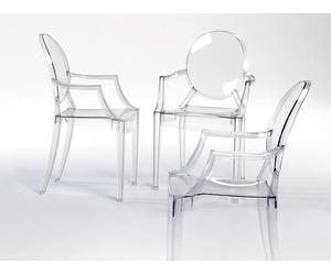 Kartell Fauteuil Louis Ghost, Designer Philippe Starck, 95x56.5x58.5 cm