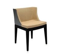 KARTELL fauteuil MADEMOISELLE KRAVITZ (Tissu rafia, structure Noire - Polycarbonate coloré dans la masse)