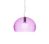 KARTELL lampe à suspension SMALL FL/Y fly (Rouge cardinal - PMMA transparent)