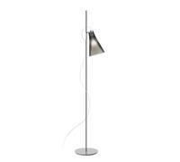 KARTELL lampadaire K-LUX (Base grise, diffuseur fumé - Polycarbonate 2.0 recyclé)
