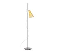 KARTELL lampadaire K-LUX (Base noire, diffuseur jaune paille - Polycarbonate 2.0 recyclé)