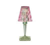 KARTELL lampe de table BATTERY NEW COLORS (Rose pastel / Vert menthe - PMMA recyclé)