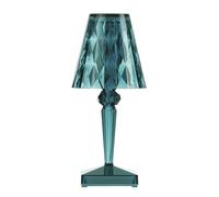 KARTELL lampe de table BIG BATTERY avec batterie dimmable (Bleu ciel - PMMA)