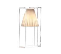 Kartell Lampe De Table Light-Air (Beige - Technopolymère Thermoplastique Transparent Et Tissu)