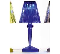 Kartell Lampe LED à poser Battery bleu, Designer Ferruccio Laviani, 13x22x13 cm